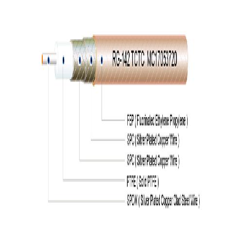 DOUBLE BRAID PTFE COAXIAL CABLE